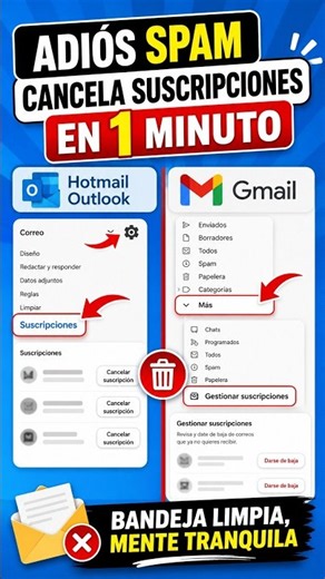 🚫 Get rid of Gmail and Hotmail SPAM in 1 minute