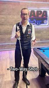 Venom explains two-way shots 🎱 #apapool #billiards #poolplayer #8ballpool #9ball | American Poolplayers Association - APA