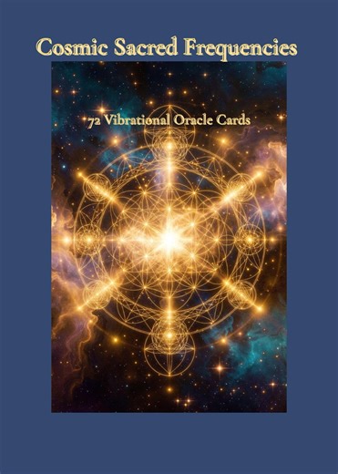Cosmic Sacred Frequencies Oracle – 84 Cards | Energy Healing Deck | Spiritual Guidance Printable | Full Oracle System - Etsy