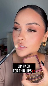 Fuller lips no filler 💋Save this one 👀✨ @benefitcosmetics hoola bronzer @makeupforever lip liner in Endless cocoa @dominiquecosmetics Lip Frame Pencil in I’m blushing #fullerlips #makeuphack #liptutorial #makeuptutorial #makeup | Christen Dominique