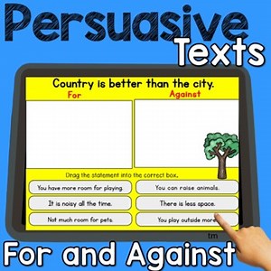 Persuasive Texts (For and Against) - Boom Cards