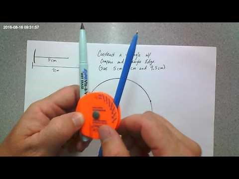 Construct a Triangle with Compass and Straight Edge