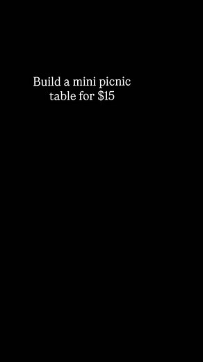 Day 2: DIY gift series. I’m going to show you how to build this kids picnic table with just four 1x4 furring strips and a 2x2 for about $15. Cut each board into two 35-inch tops and one 23-inch leg. Angle in parallel both ends of every leg at 30° for that classic flare (use a rafters square for this). Cut your 2x2 into two 31-inch supports and two 14-inch pieces with slight angles, then assemble the legs with the 14-inch piece at the top and the 31-inch piece in the center. Lay the four 35-inch 