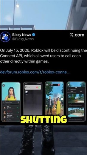 Roblox is shutting down this feature 😭 #roblox #shorts