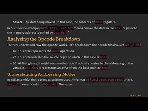 Understanding the movl %esi, var_6ch Opcode in x86 Assembly