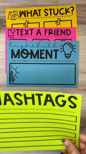 👉Use with ANY LESSON or SUBJECT!! Use these exit slips to follow up any lesson, to check for understanding, or to gauge students’ comprehension or understanding of new material. This resource Includes both digital and printable exit slips! Comment below with "EXIT SLIPS" to have a link sent to your messages! | Create.Teach.Share