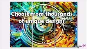 Designart 'Grey and Yellow Blur Abstract' Oversized Modern Metal Clock Large Wall Clock Large Decorative Clock Wall Clock for Living Room Office Decoration