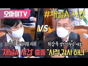최강욱-조수진 '채널A 사건' 충돌 "사적 감사 하나"