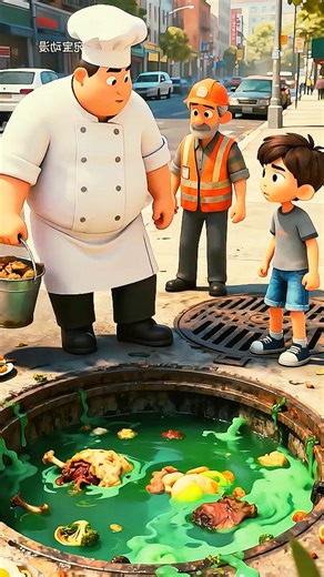 🚫 Dirty Drain Drama! Jack vs Trash Man 😱💦#funnystory #kidsshorts #jackstory #comedyshorts #shortfilm