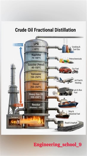 Crude Oil Fractional Distillation Explained | Process What is Fractional Distillation of Crude Oil?