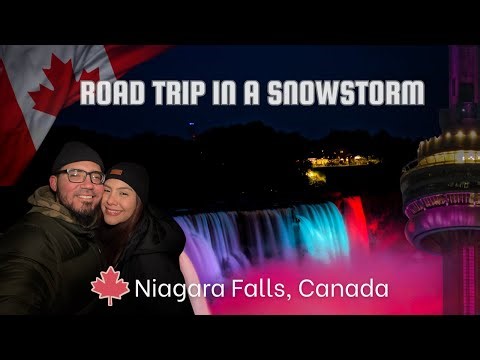 9 Hours Driving Through a Snowstorm ❄️ | Our Weekend Road Trip to Niagara Falls Google 🇨🇦