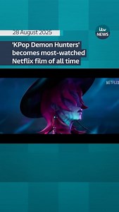 ‘KPop Demon Hunters’, an animated film about a girl group who save humanity from demons through singing, is now the most-watched Netflix movie of all time. #itvnews | ITV News