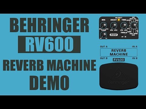 Behringer - RV600 Reverb Machine - Stereo Demo