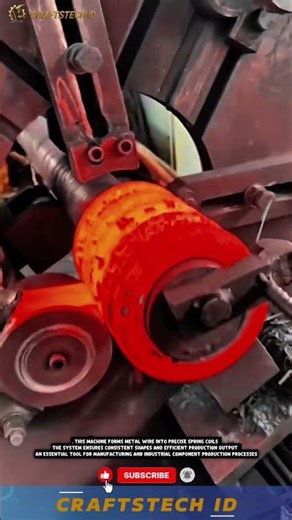 Spring Making Machine for Precise and Efficient Metal Coil Production Process #machine