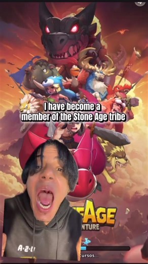 StoneAge it's super fun. Global launch on March 3. Start now and receive 10,000 pet summon tickets. Log in daily to receive all pets, plus the mount pet Ptera. #StoneAgeIdleAdventure #StoneAge #gaming #insanegameplay #fyp