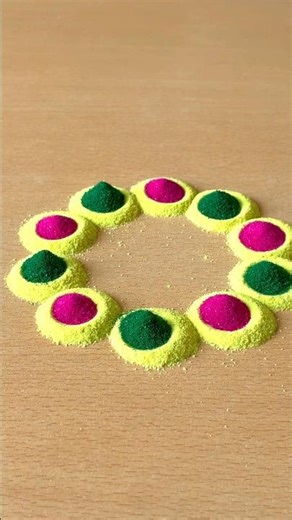 Simple Rangoli | Satisfying Rangoli | Easy Rangoli Tips and Tricks | ASMR #rangoli #satisfying #asmr