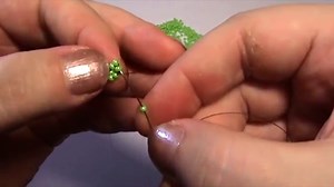 Бусина оплетенная бисером /Bead braided with beads