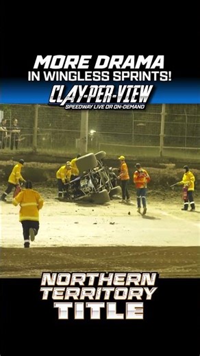 Wingless Sprint NT Title Drama! #dirttrackracing