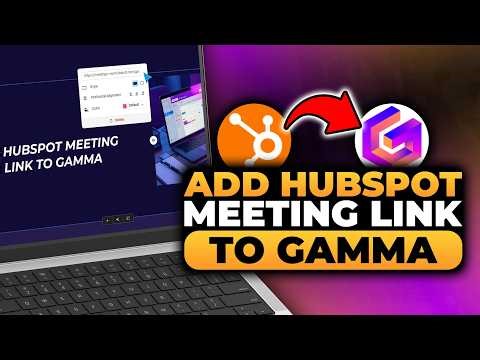 How To Add Hubspot Meeting Link To Gamma (FAST & EASY) | 100% WORKS | NO Yapping. To The Point!