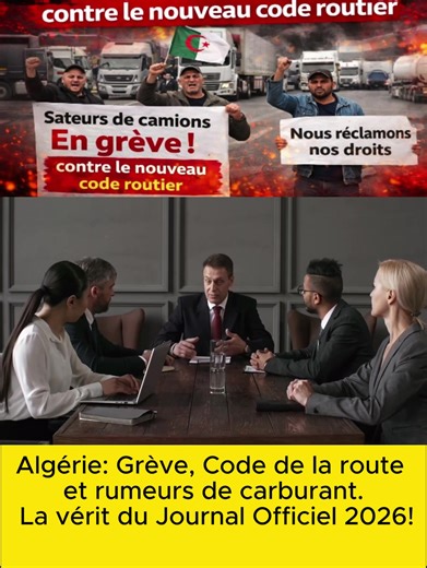 Algérie: Grève, Code de la route et rumeurs de carburant. La vérit du Journal Officiel 2026! #algérie #maroc #tebboune #france