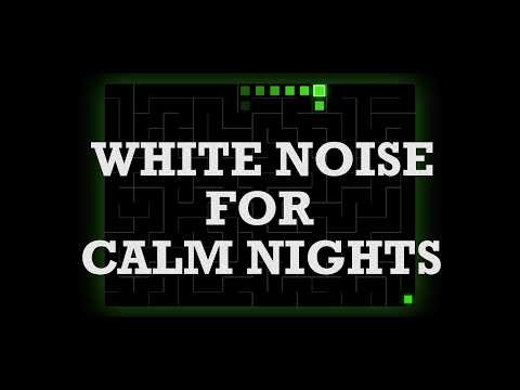 White Noise for Calm Nights, with Animation of a Digital Snake in a Maze | Relaxing Noise Studio