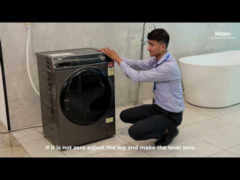 Front Load Washing Machine installation || Haier India
