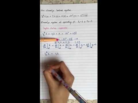 Linearization of a Non-Linear Equation at operation point with the help of Taylor's series Expantion