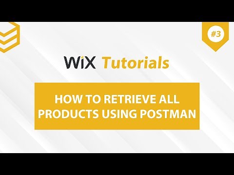 Wix API | Lesson #3: How to retrieve all products using Postman