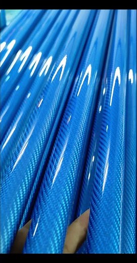 The charming dream blue carbon fiber tube is strong and beautiful!