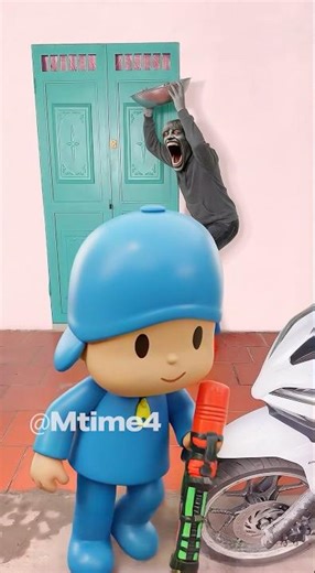 Pocoyo’s Doorbell Stakeout! 🚪🛎️👀🔫 | 67 Kid Meme!