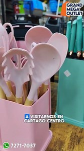 Set de utensilios para cocina. Recordá que podés pedir el tuyo por medio de nuestro número de teléfono 72717037 o podés venir a visitarnos en Cartago Centro al costado Sur del BAC • • • • • • #grandmegaoutlet #outletcr #cartago #costarica | Grand Mega Outlet | Facebook