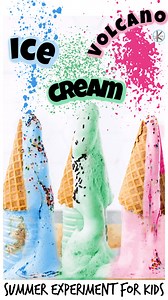 🍦 Ice Cream Volcano Experiment - Summer Science Activity for Kids https://www.kindergartenworksheetsandgames.com/ice-cream-volcano-experiment-summer-science-activity-for-kids/ | 123 Homeschool 4 Me