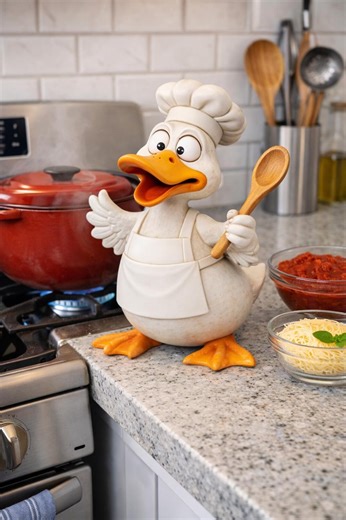 Chef Duck 3D Print File, Cartoon Kitchen Decor Figurine (digital Download) - Etsy