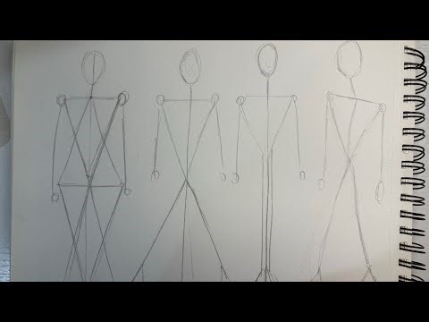 How to Draw Balanced Fashion Sketching| Easy Drawing