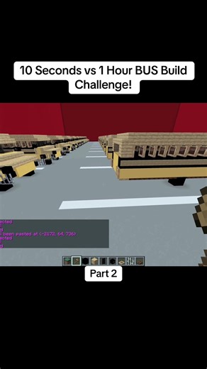 10 Seconds vs 1 Hour BUS Build Challenge!