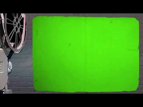 Old Movie Projector Green screen HD video effect