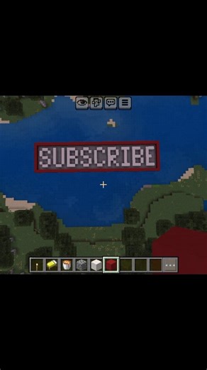 Minecraft subscribe button #shorts
