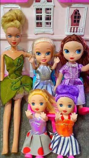 Satisfying Unboxing Cute Pink Barbie Doll House Playset | Happy Barbie Family Toys Review | ASMR