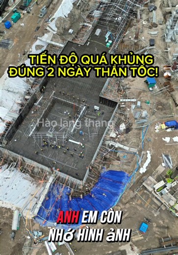 Cập nhật tiến độ siêu dự án Sân vận động Hùng Vương ngày hôm nay! Đúng 2 ngày thần tốc, đài móng khủng đang dần lộ diện rõ ràng #Stadium #sanvandonghungvuong #vingroup #tiktokviral #hanoi