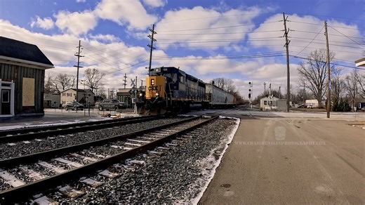 3.9K views · 161 reactions | CSX GP40-3 #6506 brings a short train through Starkweather Street in old town Plymouth, MI. | Craig Hensley Photography | Facebook
