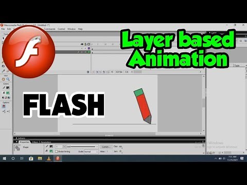 Develope a Flash application layer based animation | Layer based animation | Layer animation | Flash