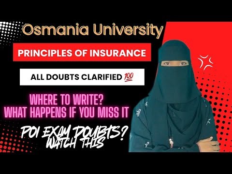 POI EXAM | Degree 3rd sem Principles of insurance exams all doubts clarified💯✅️ | Where to write✍️