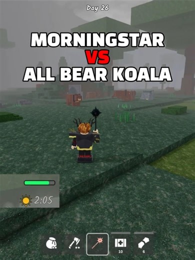 Morningstar vs all bear Koala #roblox #99nightintheforest #challenge