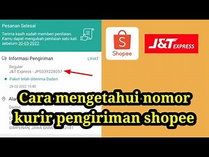 Cara mengetahui nomor kurir | shopee
