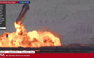 SpaceX Starship SN10 Explodes after Successful Landing