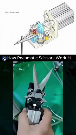 This Air-Powered Machine Cuts Like Scissors 🤯✂️ | Pneumatic Cutting Mechanism Explained