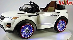 Venez découvrir la voiture Range Rover Evoque 12V avec un Siège en cuir, vitesse progressive et une télécommande parentale pour piloter a distance votre enfant. -Prix en promotion : 2399,90 Dhs -Livraison offerte. | KING JOUET MAROC
