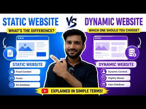Static Website vs Dynamic Website | Complete Difference Explained in Simple Terms 🔥