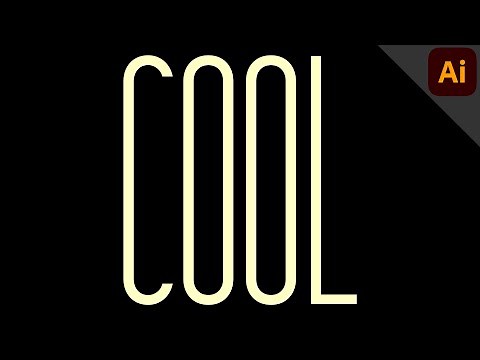 Stretch text (super fast & easy) | ILLUSTRATOR TUTORIAL - TEXT EFFECT