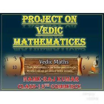 Project on vedic mathematics|| ppt of Vedic math||slide share on power point presentation.